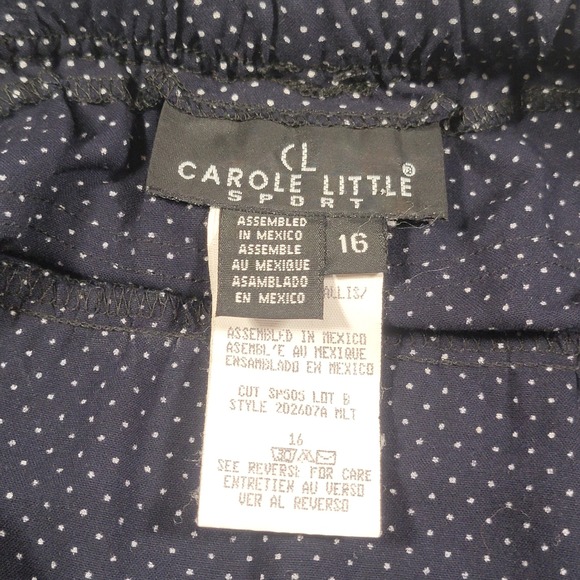 Vtg Carole Little 2‎ Piece Set Skirt Top Women's 16 Polka Dot Plaid Cottagecore - Picture 9 of 14